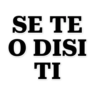 🙁 SE TE O DISI TI telegram sticker
