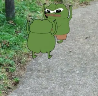 🤗 Pepe the Frog Meme, Pepe la rana, Meme de internet, Rana de dibujos animados, Cultura online telegram sticker