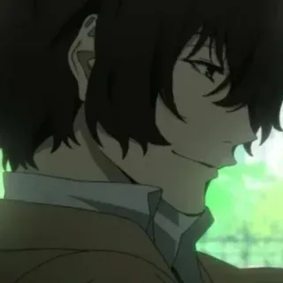 🖤 Osamu Dazai Bungo Stray Dogs anime, manga, character, osamu dazai, bungo stray dogs telegram sticker