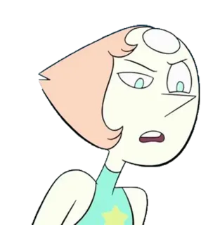 😐 Pearl Steven Universe kreskówka, postać, Pearl, Steven Universe, serial TV, animowany telegram sticker