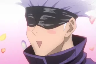 😊 Gojo Satoru Jujutsu Kaisen anime, character, jujutsu kaisen, gojo satoru, cute, manga telegram sticker