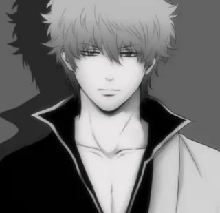 🗿 Gintoki Sakata Gintama Аниме, Манга, Гинтама, Гинтоки Саката, Персонаж whatsapp sticker