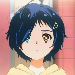 🐣 Anime, Garota, Retrato, Personagem, Animação, Ilustração telegram sticker