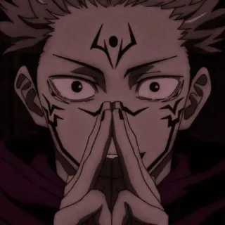 👹 Ryomen Sukuna Jujutsu Kaisen Anime, Manga, Fluch, Zauberer, Dämon, Sukuna whatsapp sticker