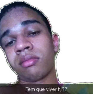 👽 Tem que viver hj?? telegram sticker