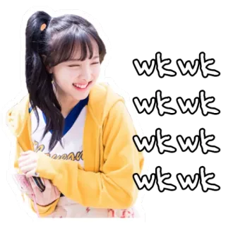😂 wkwk
wkwk
wkwk
wkwk kpop, sorriso, risada, feliz, menina, fofa whatsapp sticker
