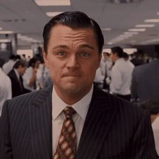 🙅‍♂️ Leonardo DiCaprio hombre, actor, retrato, corbata, traje, persona, leonardo dicaprio telegram sticker
