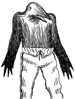 😯 oiseau, monstre, créature, croquis, dessin, art, personnage whatsapp sticker