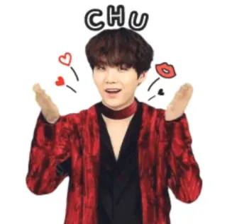 😗 CHU kiss, chu, love, cute, korean telegram sticker