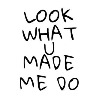 😈 LOOK
WHAT
U
MADE
ME DO citação, texto, ditado, frase whatsapp sticker