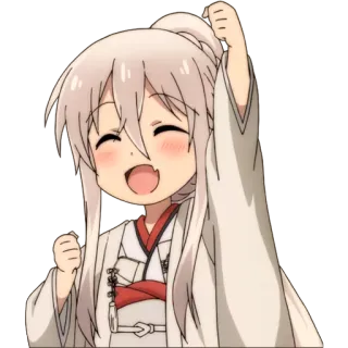 😄 anime, chibi, cute, happy, celebration, cheerful, manga, sticker telegram sticker