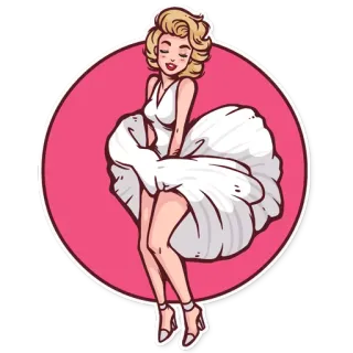 Marilyn telegram stickers