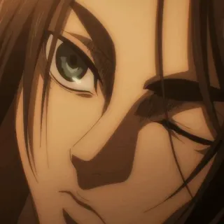 🖤 Eren Yeager Attack on Titan アニメ, 漫画, キャラクター, エレン, イェーガー telegram sticker