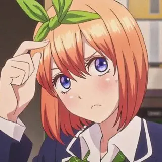 🧩 Yotsuba Nakano The Quintessential Quintuplets Anime, Fille, Mignon, En colère, Personnage, Yotsuba Nakano, The Quintessential Quintuplets telegram sticker