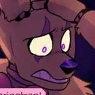 🌟 Springtrap Five Nights at Freddy's Springtrap! animatronic, horror, video game, purple, monster telegram sticker