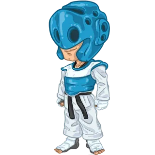 😐 karate, thể thao, trẻ em, taekwondo telegram sticker