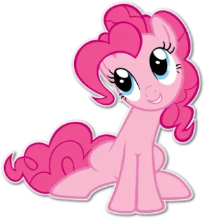 😏 Pinkie Pie My Little Pony Pony, Rosa, Cartoon, Niedlich, Freundschaft, Magie telegram sticker