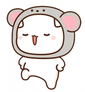 😌 귀여운, 동물, 캐릭터, 카와이, 만화, 스티커 telegram sticker