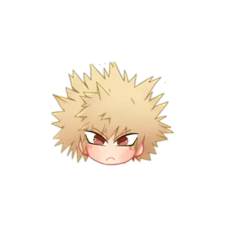 😄 Bakugo Katsuki My Hero Academia Anime, Manga, My Hero Academia, Bakugo, Sticker whatsapp sticker