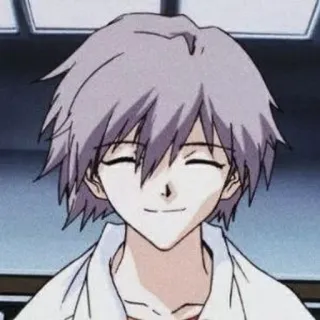 🌟 Kaworu Nagisa Neon Genesis Evangelion Anime, Kaworu, Nagisa, Evangelion, Charakter, Lächeln telegram sticker