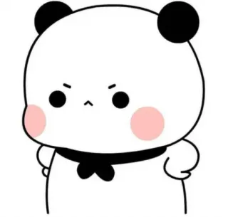 🦋 Panda, Cartoon, Niedlich, Tier telegram sticker