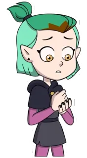 🥺 Amity Blight The Owl House การ์ตูน, อนิเมชั่น, ตัวละคร, อมิตี้ ไบร์ท, บ้านนกฮูก telegram sticker