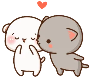 😗 amor, beijo, fofo, desenho animado, adorável, afeição, coração telegram sticker