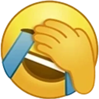 🌟 emoji, tertawa, menangis, facepalm whatsapp sticker