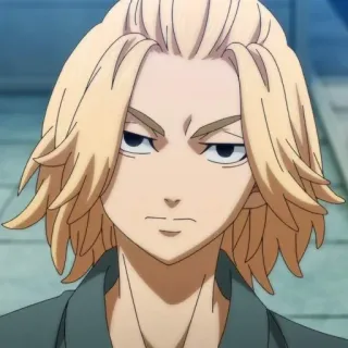 🎭 Manjiro Sano Tokyo Revengers anime, character, Manjiro Sano, Mikey, Tokyo Revengers, blond telegram sticker