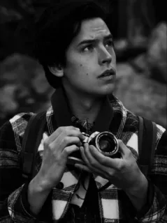 ⚓️ homme, photographie, appareil photo, noir et blanc, portrait, extérieur telegram sticker