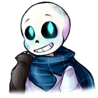 😁 Sans Undertale skeleton, cute, monster, undertale, sans telegram sticker