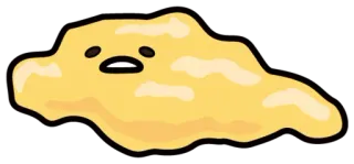 😫 Gudetama gudetama, ленивое яйцо, sanrio, мультфильм, каваи telegram sticker