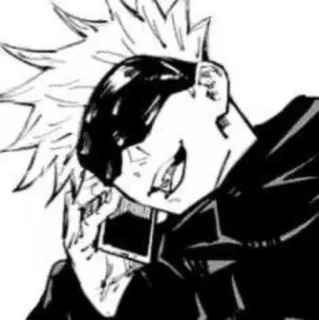 🗿 Gojo Satoru Jujutsu Kaisen Anime, Gojo Satoru, Manga, Jujutsu Kaisen, Personnage telegram sticker