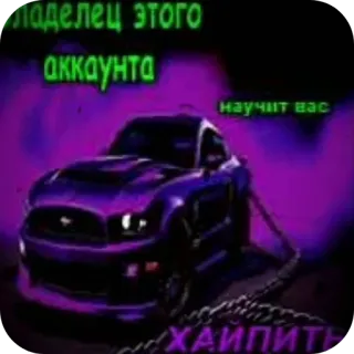 🚗 владелец этого аккаунта научит вас хайпить telegram sticker