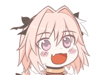 😄 Astolfo Fate/Apocrypha Anime, Charakter, Manga, Fate, Astolfo telegram sticker