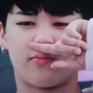 🍼 dedo corazón, gesto ofensivo, kpop, asiático, cara whatsapp sticker