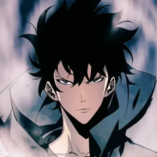 🧬 anime, man, solo leveling, sung jinwoo telegram sticker