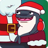 👐 christmas, holiday, santa, animal, cartoon, festive telegram sticker