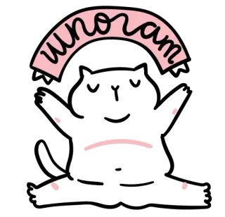 🏃 wnoram chat, mignon, drôle, sticker, animal, dessin animé, kawaii telegram sticker
