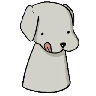 😋 dog, animal, pet, cute, cartoon telegram sticker