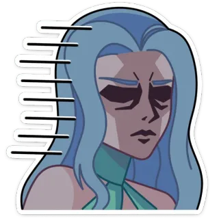 🤦‍♀️ мультфильм, стикер, женщина, аниме telegram sticker