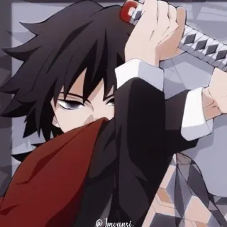 🌊 Giyu Tomioka Demon Slayer Anime, Manga, Spada, Demon Slayer, Giyu Tomioka telegram sticker