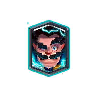 💎 Electro Wizard Clash Royale magicien, électro, jeu de cartes, jeu mobile, fantaisie whatsapp sticker
