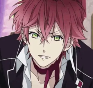 😀 anime, character, red hair, vampire telegram sticker