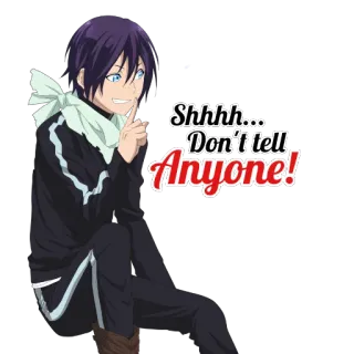 😜 Shhhh... Don't tell Anyone! anime, shhh, secreto, susurro, silencio, no se lo digas a nadie telegram sticker