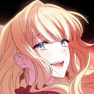 🍡 女性, 金髪, アニメ, 漫画, 女の子 telegram sticker