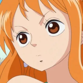 🥰 Nami One Piece 动漫, 漫画, 橘色头发, 海盗, 草帽海贼团 telegram sticker