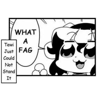 😂 WHAT A FAG offensive, slur, text, speech bubble telegram sticker