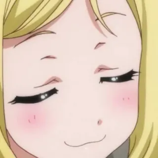 😏 Anime, Mädchen, blond, arrogant, Ausdruck whatsapp sticker