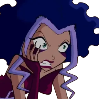 ⚡️ Icy Winx Club złoczyńca, lodowy, Winx Club, kreskówka, zły telegram sticker